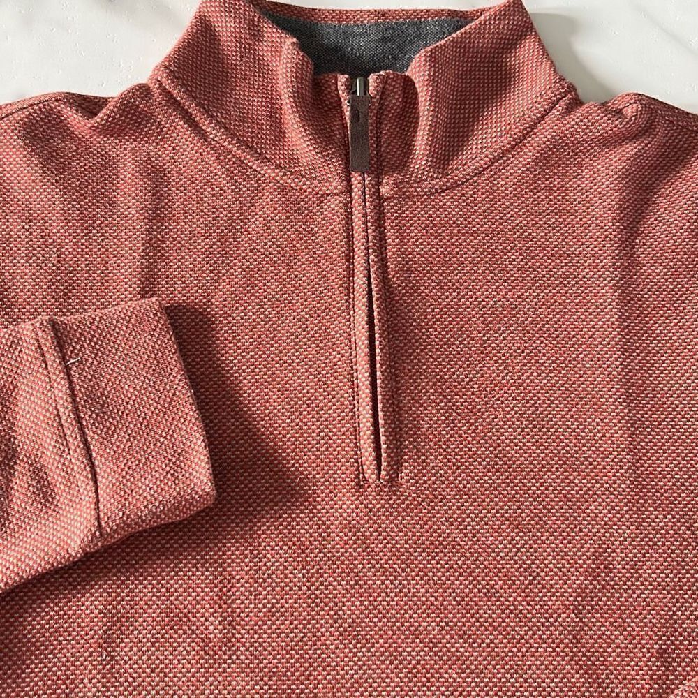 Tasso Elba Cotton/Poly Blend 1/4 Zip Pullover Sweatshirt Sz. M
